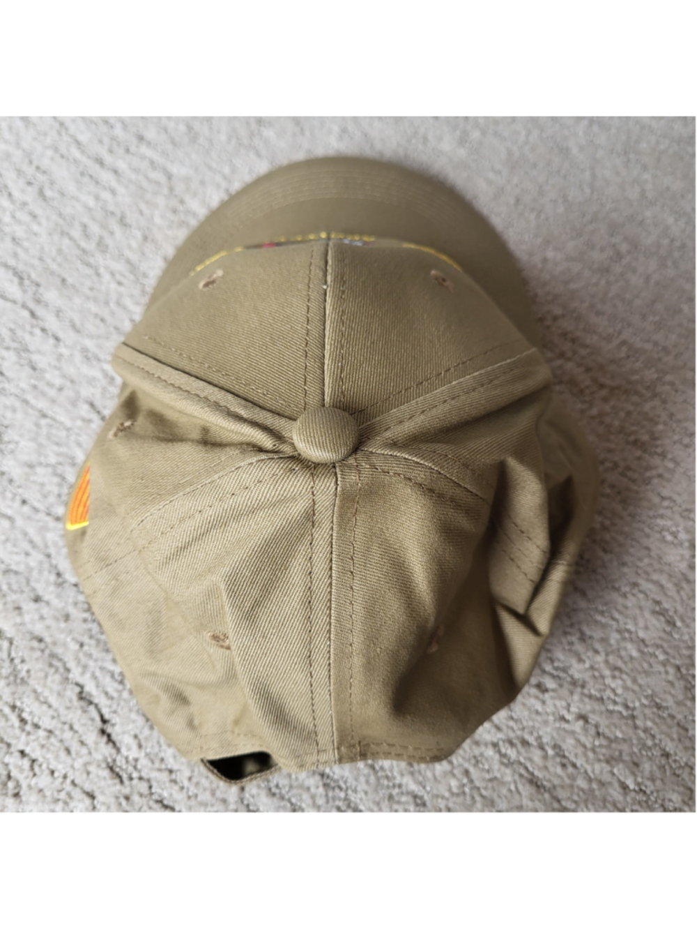 Men’s 250th Anniversary USA Hat – Patriotic Embroidered Baseball Cap – Khaki–NIP - Picture 11 of 11